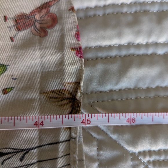 ANTHROPOLOGIE Cream Donna Indian Floral Leaves Bohemian Midi Dress Size Large - Picture 10 of 15